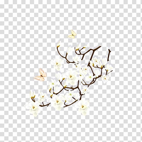 Plum blossom Flower, Plum flower transparent background PNG clipart