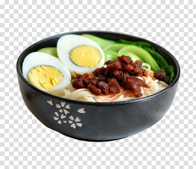 Chinese cuisine Lo mein Korean cuisine Breakfast Noodle, Mushroom sauce noodles transparent background PNG clipart