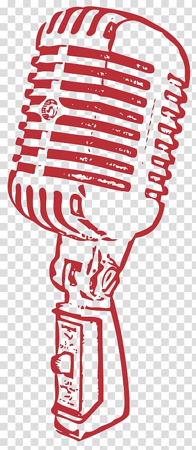 red condenser microphone illustration, Microphone Drawing, microphone transparent background PNG clipart