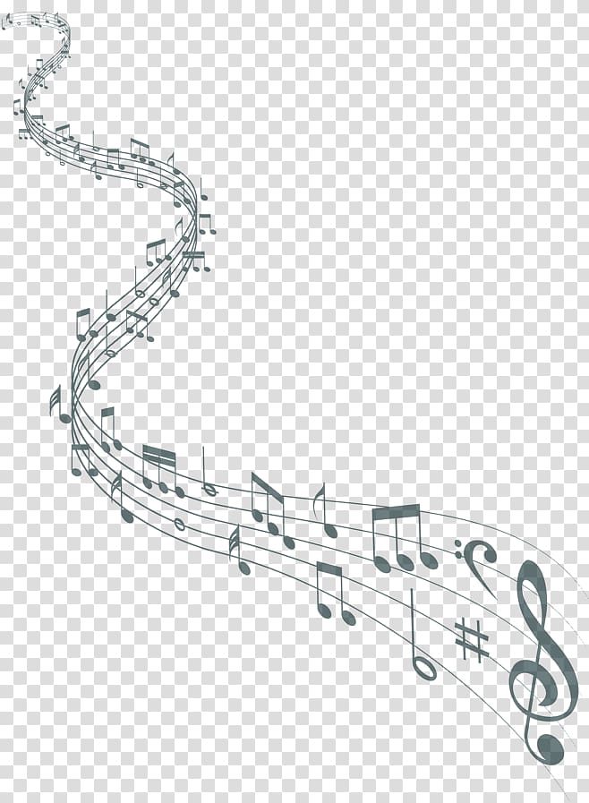 gray note , Musical note Staff, Read music notes transparent background PNG clipart