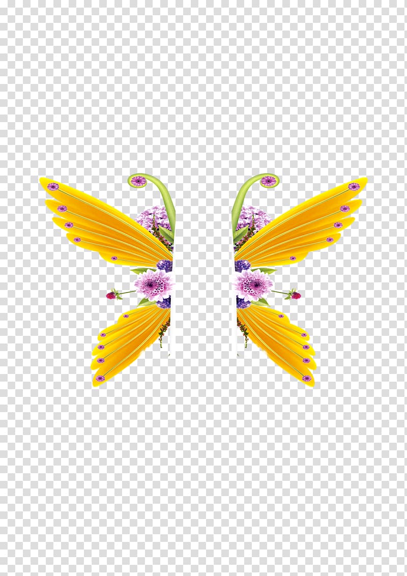 Butterfly Petal, A pair of wings transparent background PNG clipart