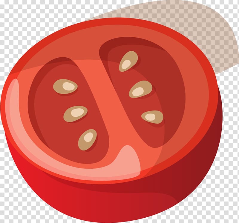 Tomato paste Red Vegetable, Hand painted red tomato transparent background PNG clipart