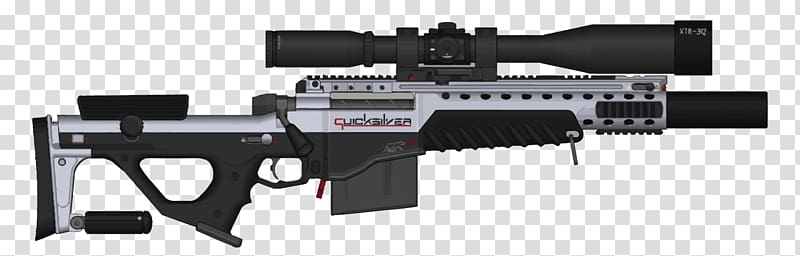 Assault rifle Sniper rifle Firearm Weapon, machine gun transparent background PNG clipart
