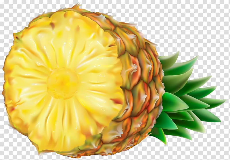 yellow pineapple fruit art, Juice Smoothie Pineapple Orange Mango, Pineapple transparent background PNG clipart