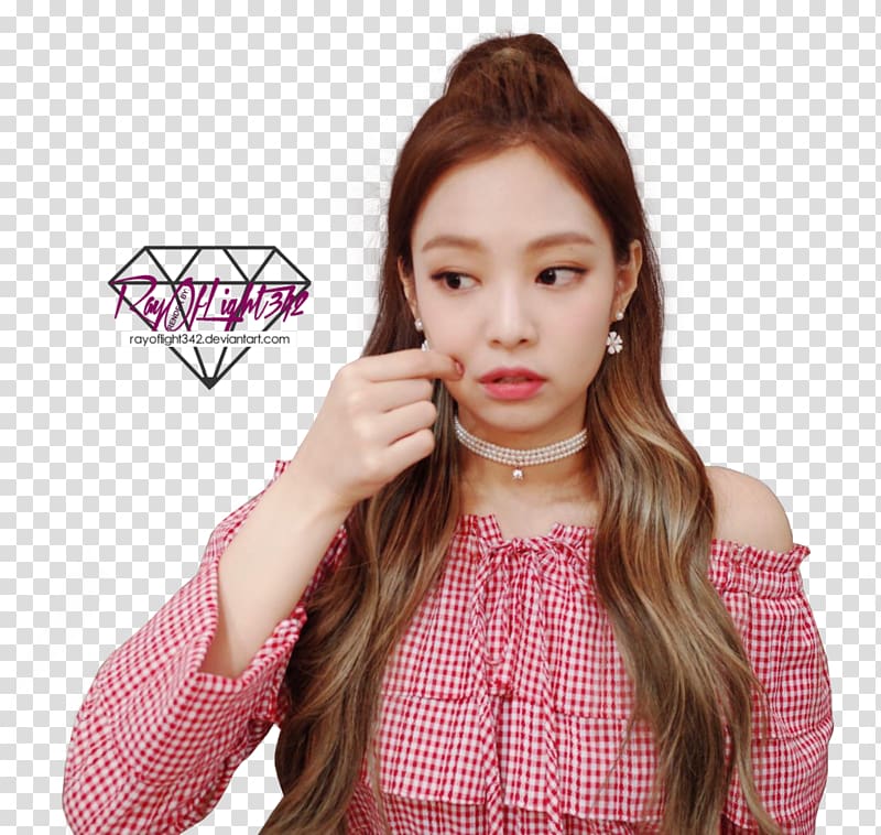 Jennie Kim BLACKPINK Rapper K-pop Singer, dark transparent background PNG clipart