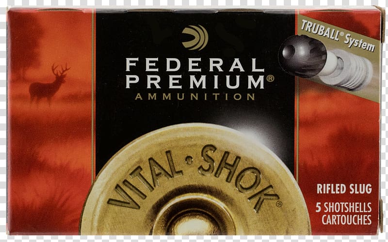 Shotgun slug 20-gauge shotgun Federal Premium Ammunition Shotgun shell Firearm, ammunition transparent background PNG clipart