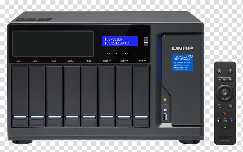 Intel Core i7 QNAP TVS-882BRT3 8-Bay NAS Enclosure Category Small/Medium Business SMB Network Storage Systems, intel transparent background PNG clipart