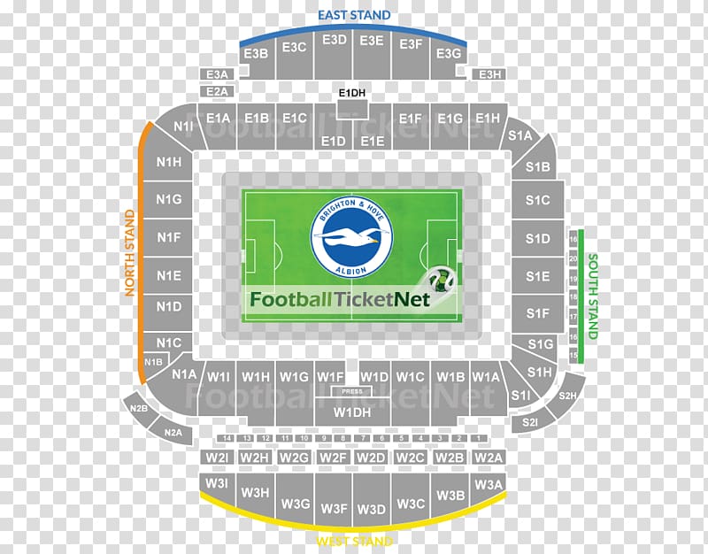 Falmer Stadium Brighton & Hove Albion F.C. FA Cup Manchester United F.C. Arsenal F.C., football stadium transparent background PNG clipart