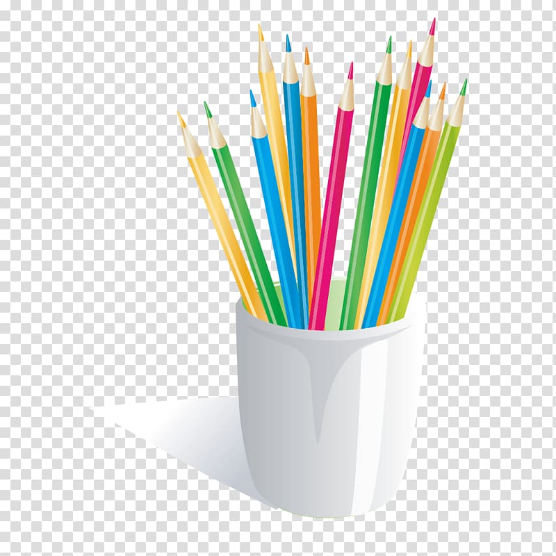 Colored pencil Crayon Icon, Color pencil material transparent background PNG clipart