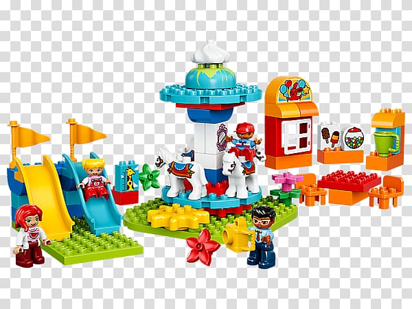LEGO 10841 DUPLO Fun Family Fair Toy LEGO 10835 DUPLO Family House LEGO House Building Set (5899), carousel figure transparent background PNG clipart
