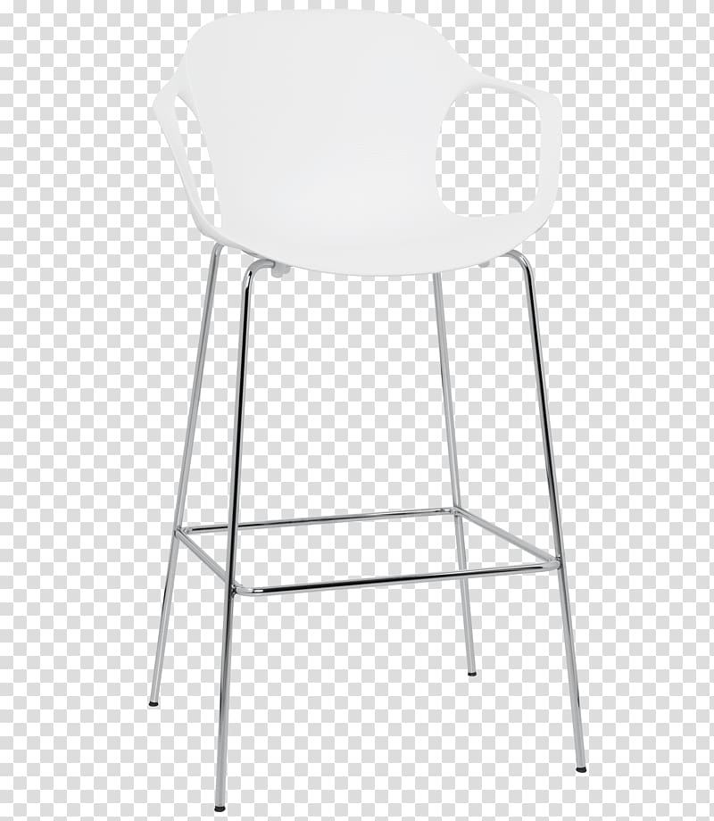Bar stool Model 3107 chair Table Fritz Hansen, white milk transparent background PNG clipart