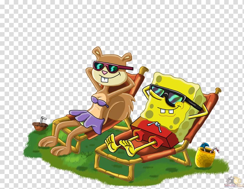 Patrick Star Sandy Cheeks SpongeBob SquarePants Plankton and Karen Cartoon, sandy spongebob transparent background PNG clipart