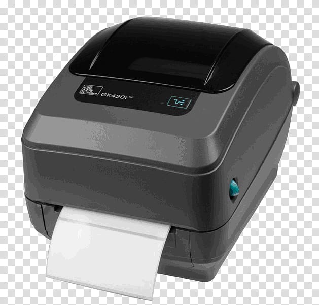 Inkjet printing Printer Zebra GK420T Zebra Technologies Label, printer transparent background PNG clipart