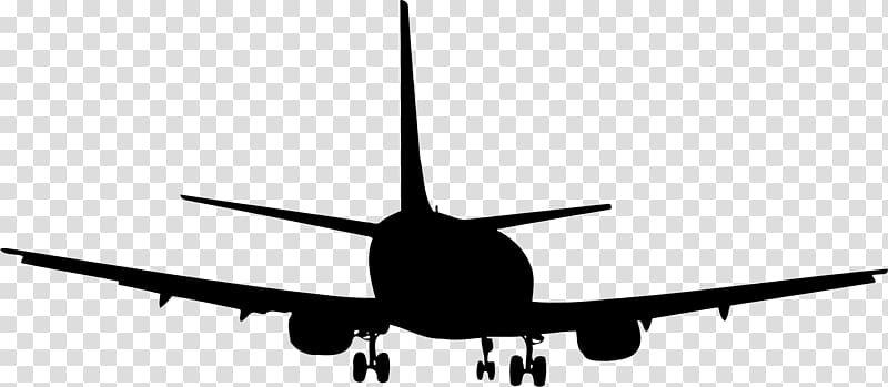 Airplane Aircraft Boeing 747-8 Boeing 717, sillhouette transparent background PNG clipart