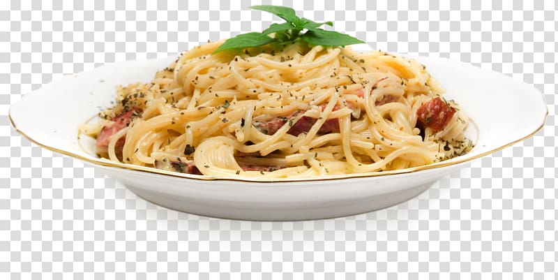 pasta in white plate, Pasta Pizza Spaghetti aglio e olio Carbonara Italian cuisine, spaghetti transparent background PNG clipart