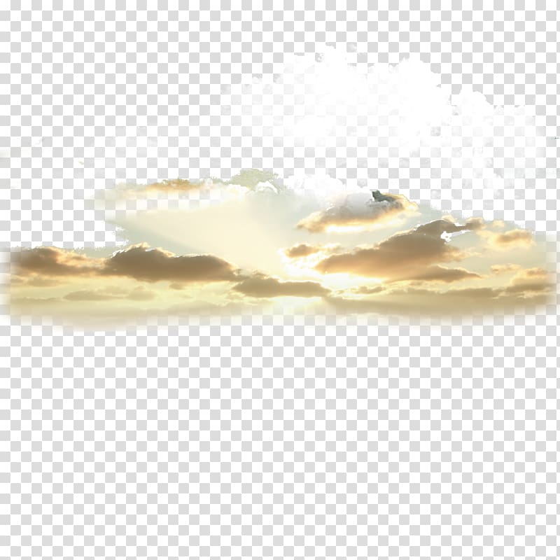 white and orange clouds, Sky Sunrise Cloud Light, When the sun rises, the sky is cut transparent background PNG clipart