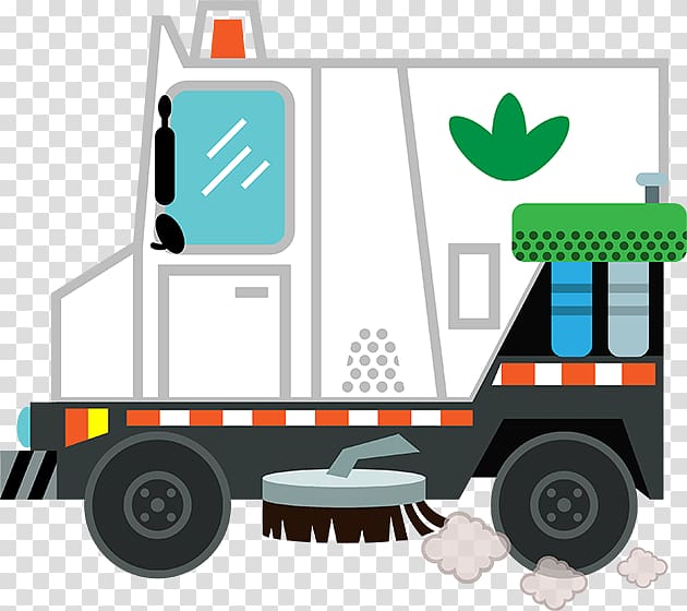Street sweeper Motor vehicle Car, Street sweeper transparent background PNG clipart