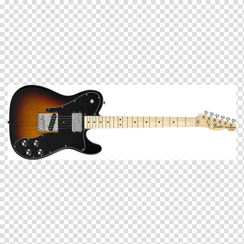Fender Telecaster Deluxe Electric guitar Fender Musical Instruments Corporation Sunburst, electric guitar transparent background PNG clipart