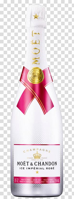 Moët & Chandon Champagne Rosé Sparkling wine, Ice Wine Grapes transparent background PNG clipart