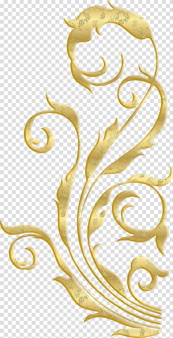gold gorgeous patterns transparent background PNG clipart