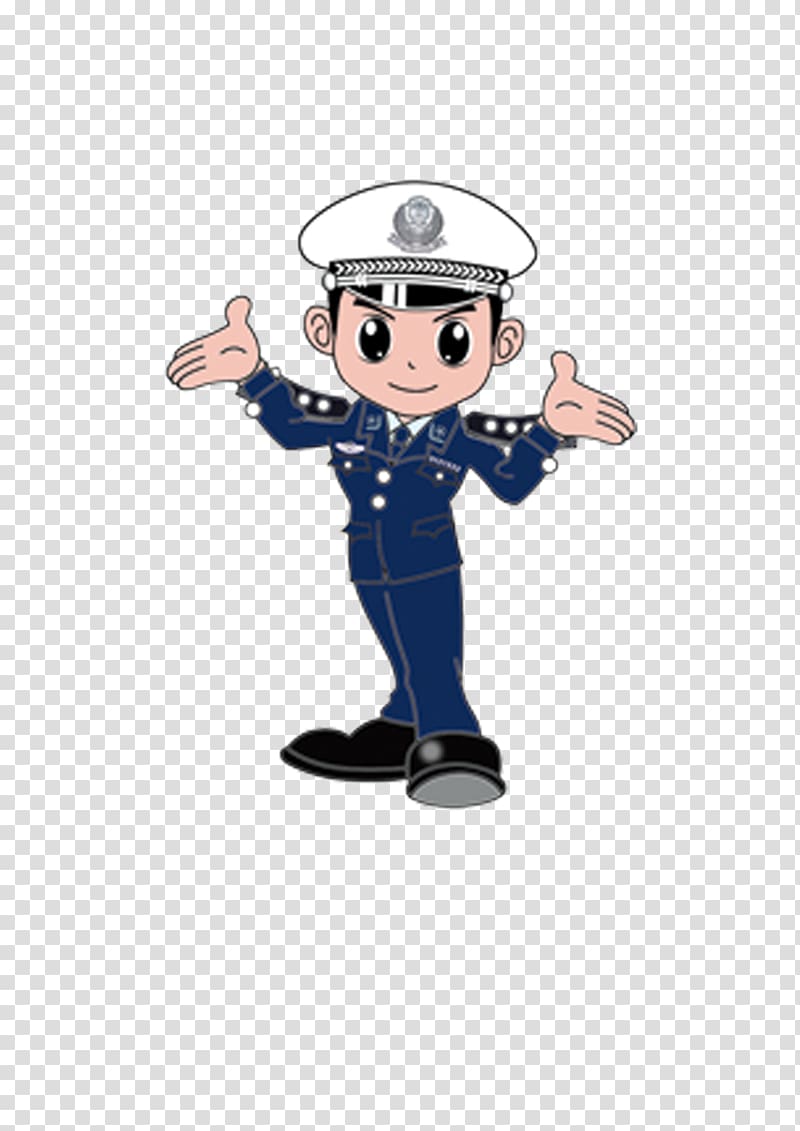 Police officer Cartoon Traffic, Cartoon police transparent background PNG clipart
