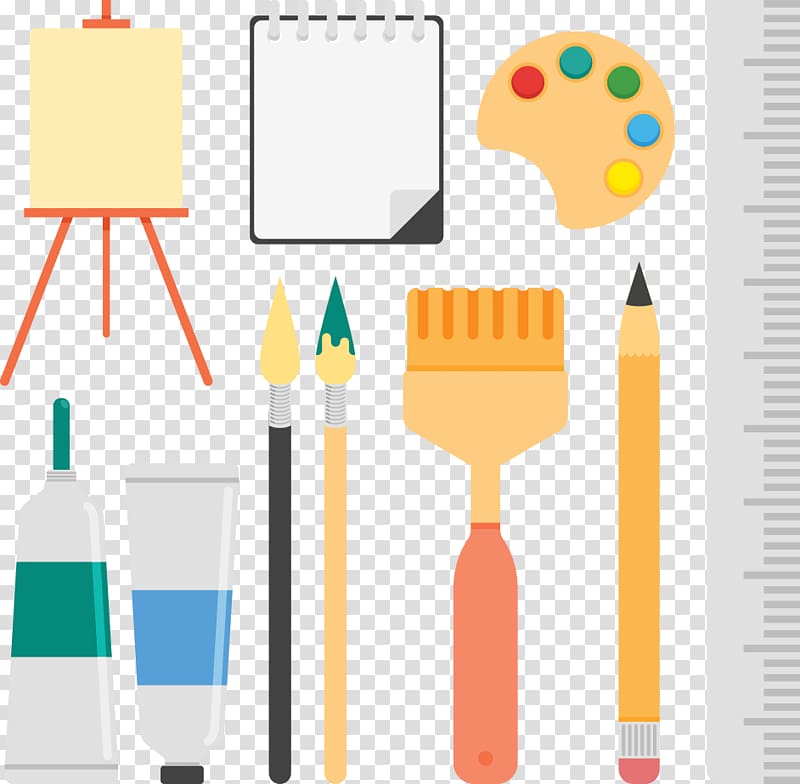 Painting Drawing Cubism, drawing tools transparent background PNG clipart
