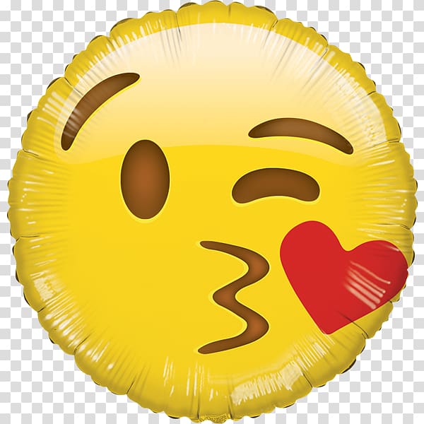 Mylar balloon BoPET Smiley Emoji, balloon transparent background PNG clipart