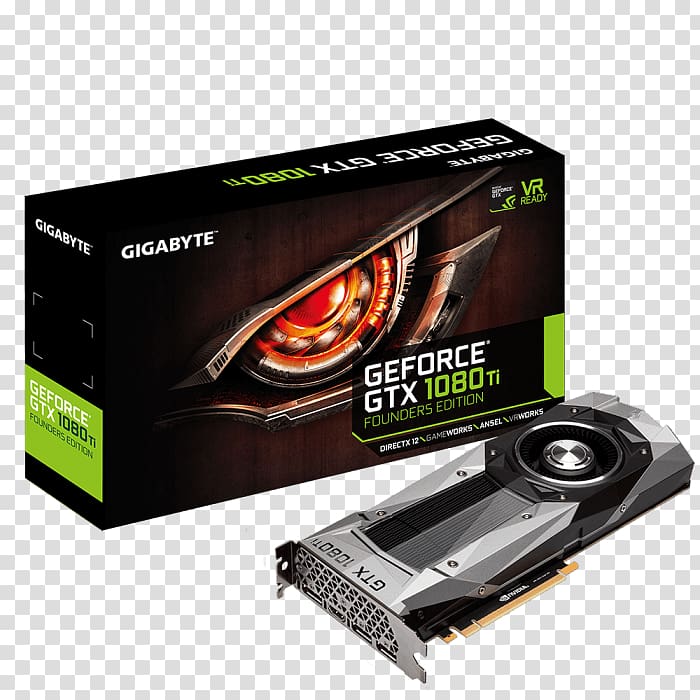 Graphics Cards & Video Adapters Gigabyte Technology Graphics processing unit EVGA Corporation NVIDIA GeForce GTX 1080 Ti, vapor chamber gtx 1080 transparent background PNG clipart
