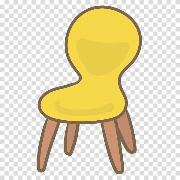 Chair Table Stool Yellow , chair transparent background PNG clipart