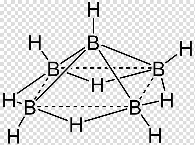 Pentaborane Boranes Hydride Diborane Chemistry, structure diagram transparent background PNG clipart