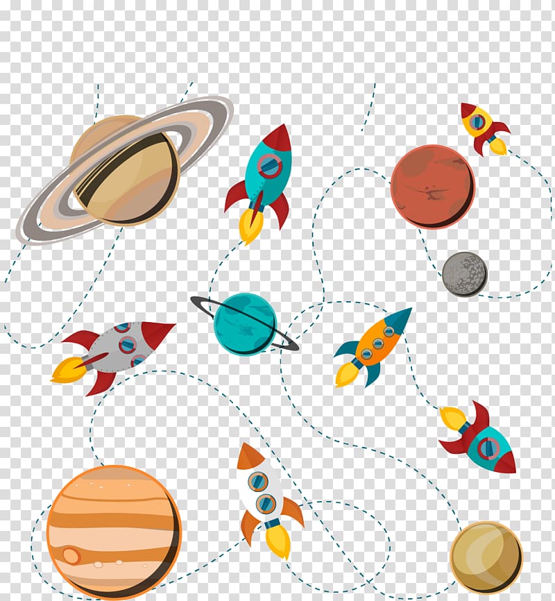 Paper Apollo 8 Earthrise Apollo 14 Moon landing, rocket flat element transparent background PNG clipart