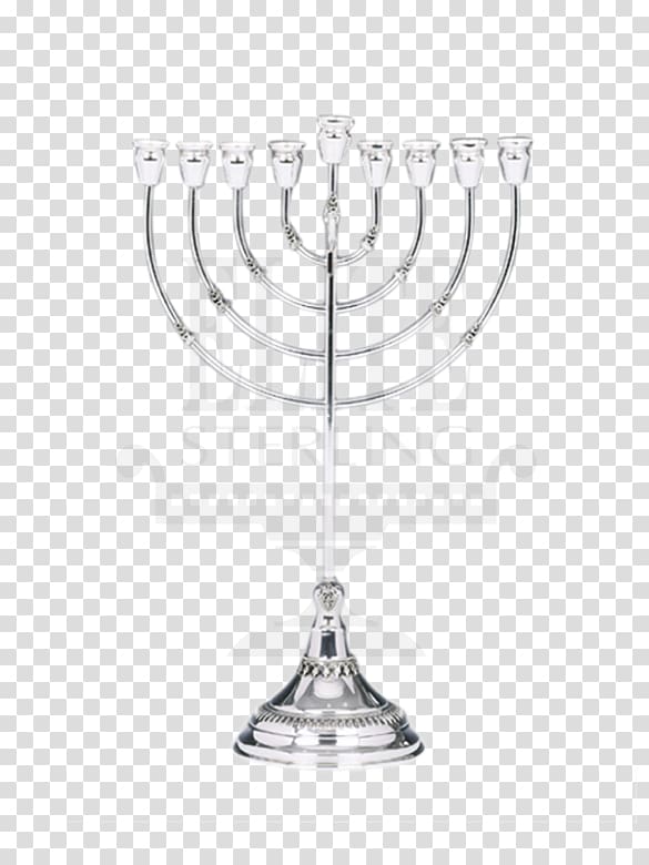 Menorah Sterling silver Hanukkah Rosh Hashanah, double 11 shopping festival transparent background PNG clipart