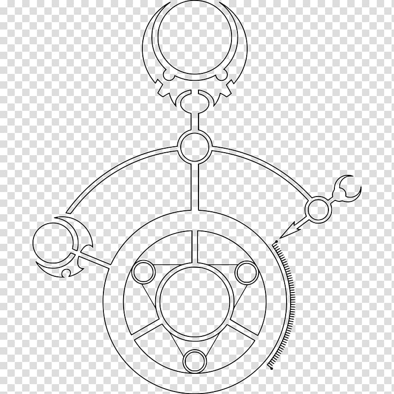 Line art Symbol , magic circle transparent background PNG clipart