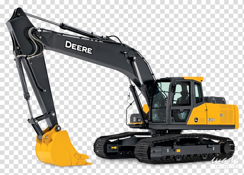 John Deere Excavator Backhoe loader Bulldozer, excavator transparent background PNG clipart