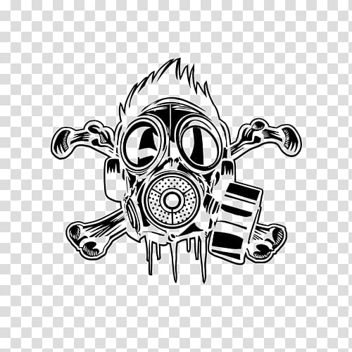 Gas mask M50 joint service general purpose mask Headgear Skull and crossbones, gas mask transparent background PNG clipart