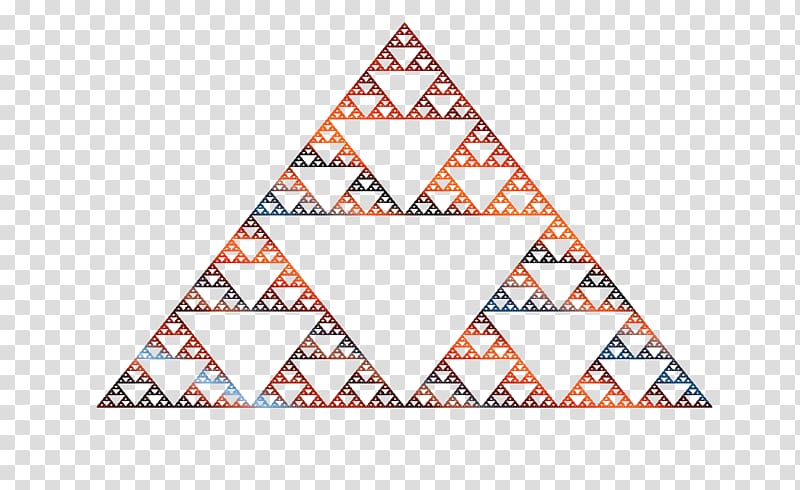 Sierpinski triangle Fractal flame Mathematics, triangle transparent background PNG clipart