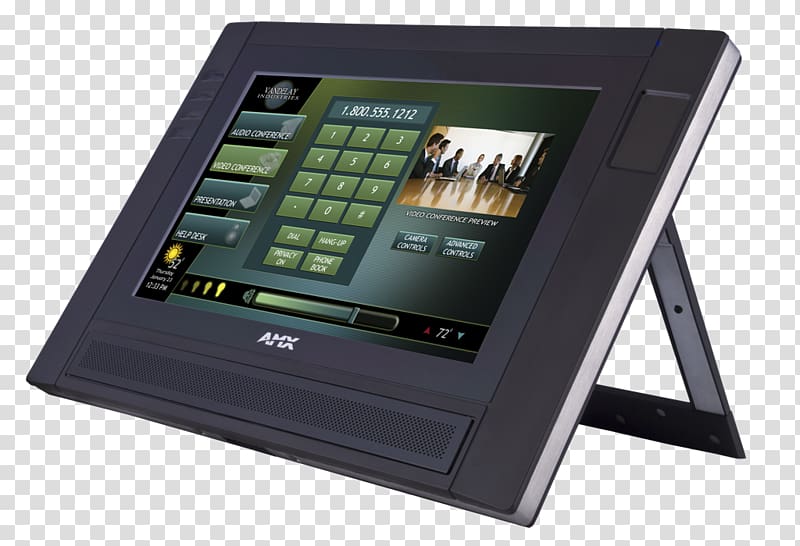 Touchscreen AMX LLC User Information Display device, Broad Left Front transparent background PNG clipart