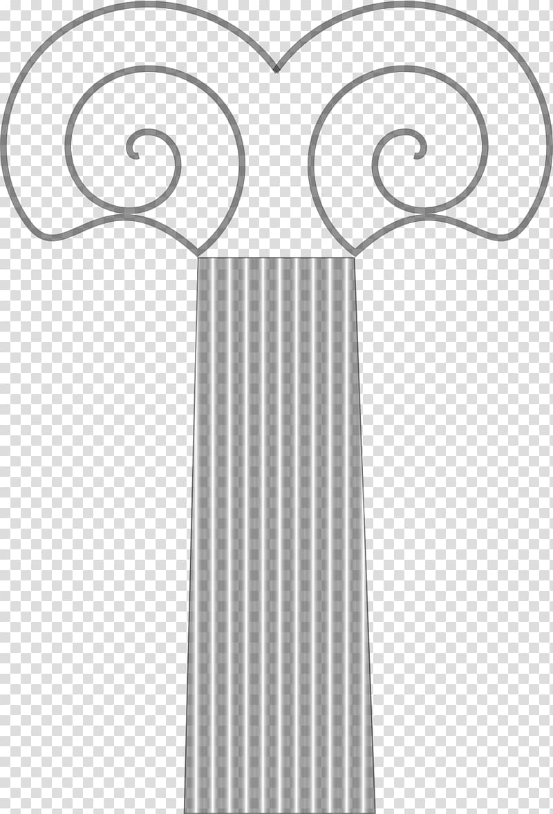 Column Capital Architecture Ionic order, column transparent background PNG clipart