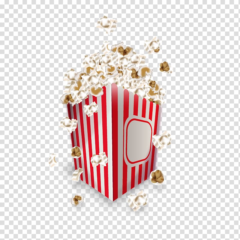 Popcorn Cinema Film Ticket, popcorn transparent background PNG clipart