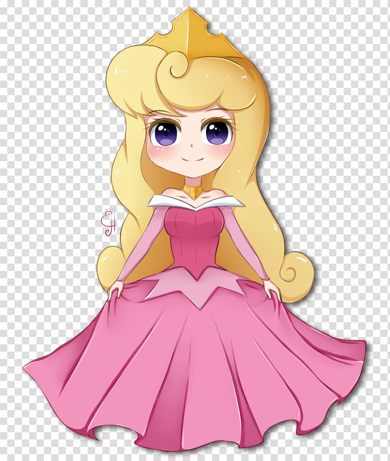 princess illustration, Princess Aurora Ariel Belle Disney Princess Chibi, beauty transparent background PNG clipart