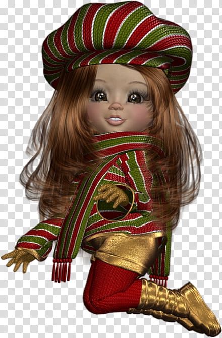 Christmas ornament, Doll L.o.l. transparent background PNG clipart