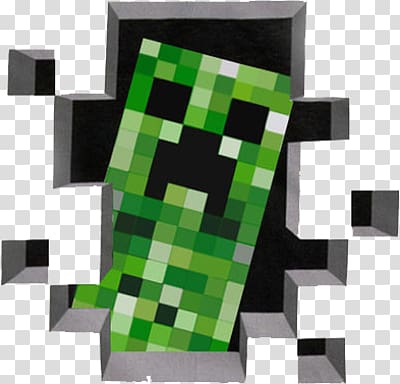 Minecraft's Two-Faced Creeper: Free PNG Sticker