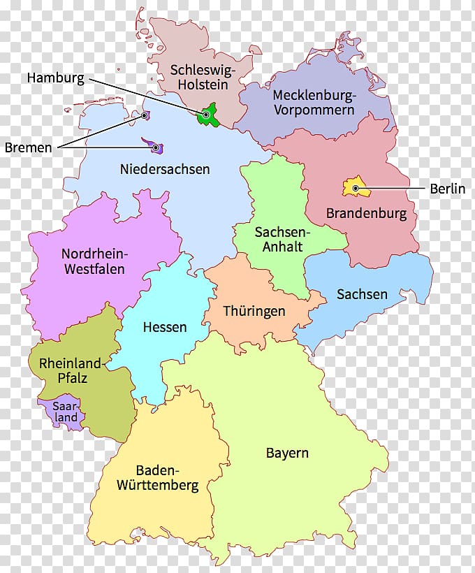 States of Germany Map Shapefile, map transparent background PNG clipart