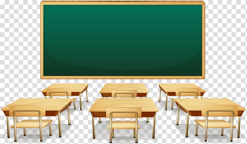 chalkboard and writing desk illustration, Classroom Free content , Student classroom transparent background PNG clipart