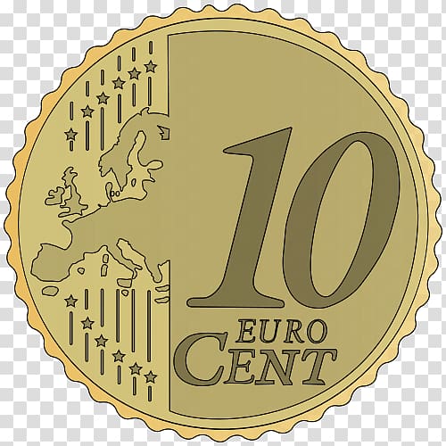 20 cent euro coin 1 cent euro coin 50 cent euro coin 10 euro cent coin, Euro Coins transparent background PNG clipart