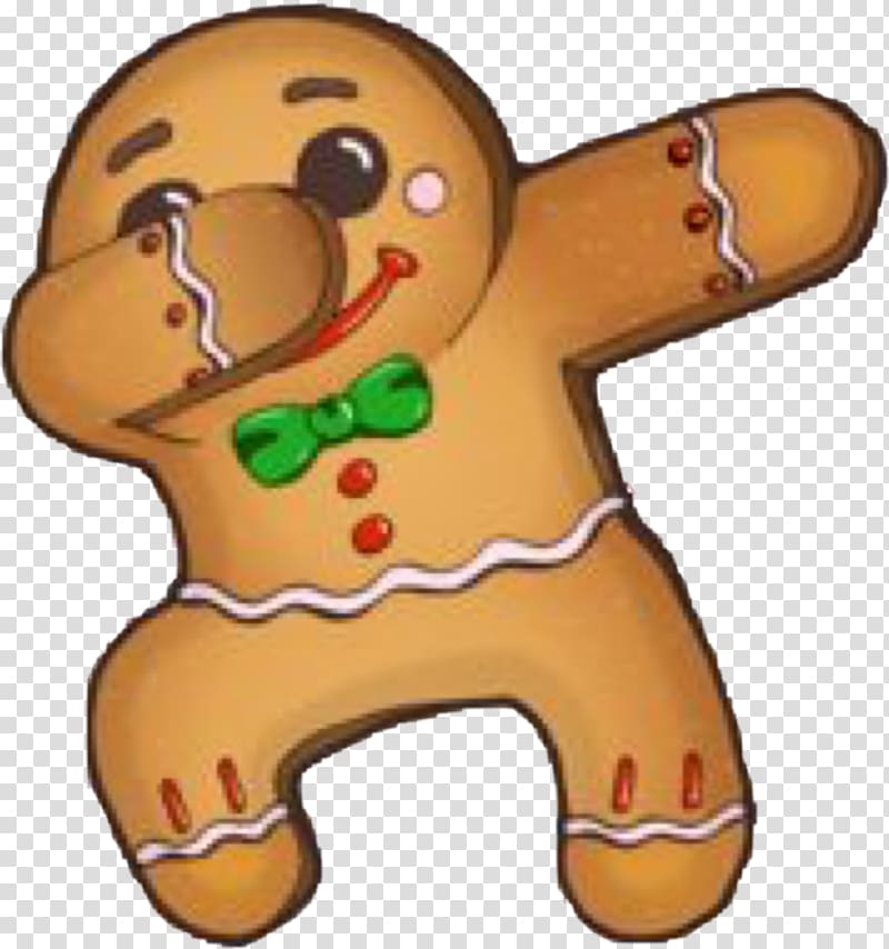 Gingerbread man Dab T-shirt Christmas cookie, Gingerbread man transparent background PNG clipart