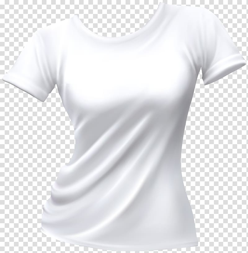 T-shirt Sleeve Clothing Undershirt Shoulder, white tshirt transparent background PNG clipart