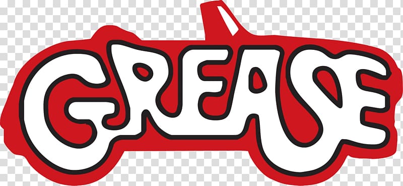 red grease sticker, Logo Musical theatre Film Cinema Grease, grease movie transparent background PNG clipart