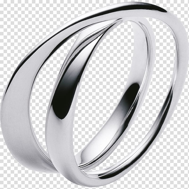 Ring Möbius strip Jewellery Sterling silver, Wedding Rings silver transparent background PNG clipart