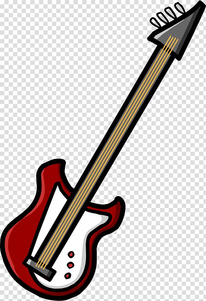 Club Penguin Bass guitar , Bass Guitar File transparent background PNG clipart